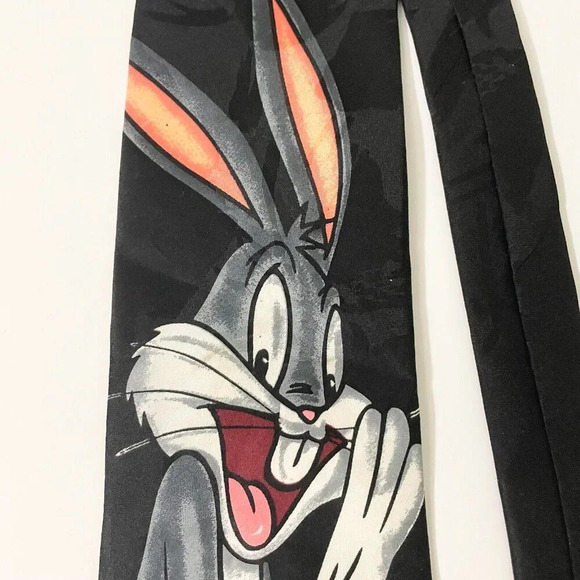 Vintage 1995 Looney Tunes Mania Mens Necktie Bugs Bunny 56 Inch - Picture 2 of 16